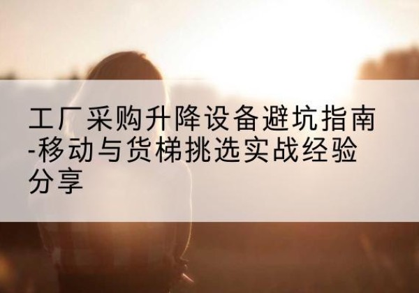 德钦移动式升降机怎么选-工厂采购升降设备避坑指南-移动与货梯挑选实战经验分享